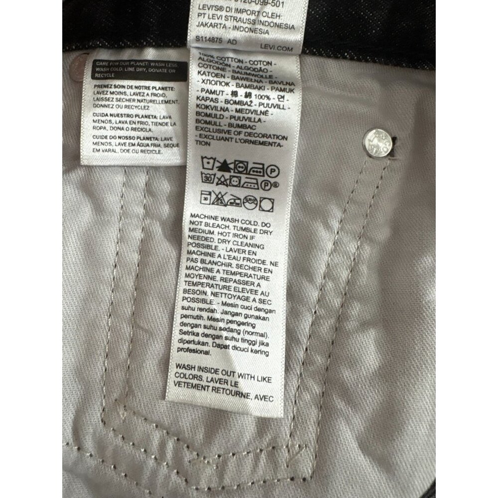 Levi's x Undercover "Light Darkness" Baggy Jeans Size 30 color Black NWT - Picture 6 of 8